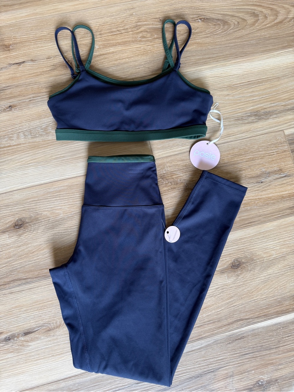 NWT Posie Active Double Layer Bra & Leggings Set Workout Set Dancewear Set XS